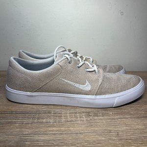 Nike SB Portmore Mens Shoes Brown Canvas Casual Skate Boarding Sneakers Size 9.5